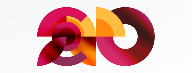 Trendy simple circle abstract background. Vector Illustration For Wallpaper, Banner, Background, Card, Book Illustration, landing page