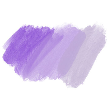 watercolor brush strokes purple, isolated on white background, transparent png graphic, vector image illustration