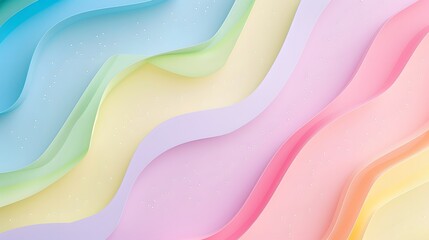 Pastel Paper Waves