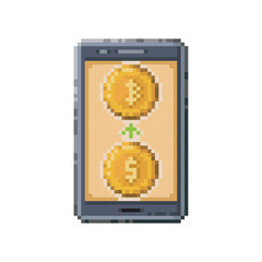 Buying virtual bitcoin, pixel art investment