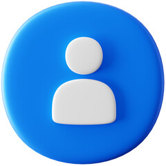 3D Icon Profile Illustration