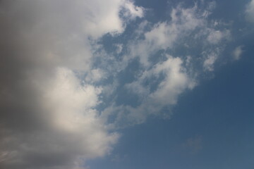 Overcast sky with dark clouds, The gray cloud ,Before rain