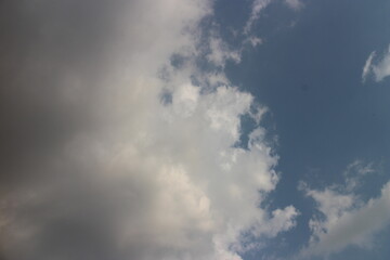 Fototapeta premium Overcast sky with dark clouds, The gray cloud ,Before rain