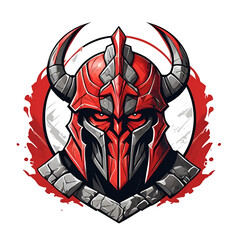 Demon Head Mascot and eSports Logo for T-shirt and Sticker