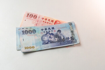 Taiwanese dollar banknote - 773647436