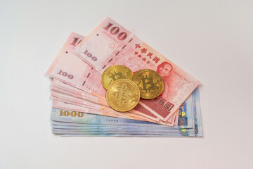 Taiwanese dollar banknote - 773647475