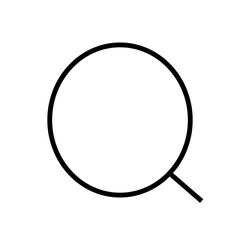 magnifying glass isolated on white