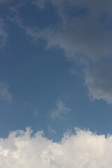 Blue sky with white clouds