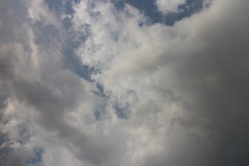 Summer blue sky cloud gradient light white background. Beauty clear cloudy in sunshine calm bright winter air background. Gloomy vivid cyan landscape in environment day horizon skyline view spring win