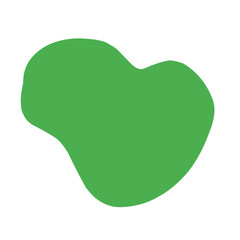 Green organic blob shape irregular 