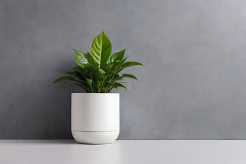 Plant in pots with copy-space background concept, blank space. Verdant Vibes: Inviting Nature Inside with Potted Plants