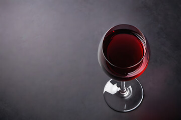 Red wine with copy-space background concept, blank space. Mulled Mingle: Warm Red Wine Beverage