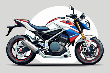 Obraz na płótnie Canvas motorcycle bike vector illustration