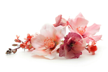 A flower arrangement isolated on a white background