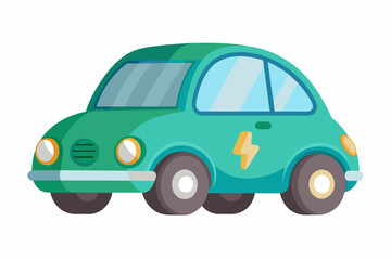 electric car vector illustration