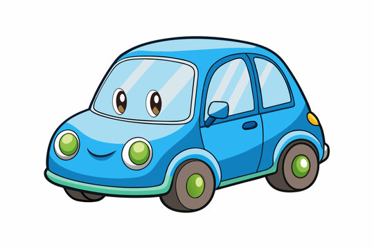 electric car vector illustration