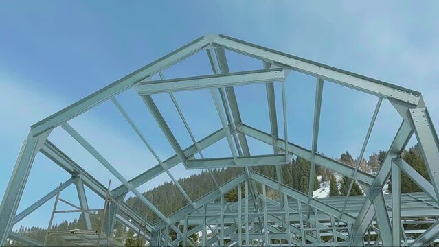 Light-weight steel thin-walled structures. Construction of cold-formed thin-walled steel systems of a country house and other structures in difficult mountainous terrain.