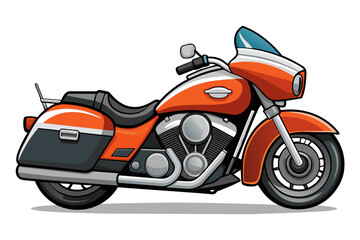 Obraz na płótnie Canvas harley davidson bike vector illustration