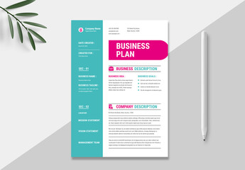 Business Plan Design - obrazy, fototapety, plakaty