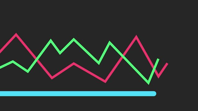 animated business graph lines