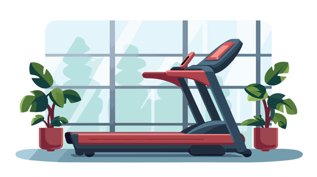 Fitness or sport related icon image flat cartoon va