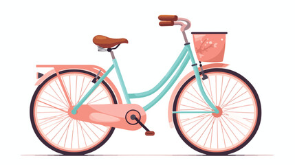 Flat illustration of bike lifesyle design edita fla