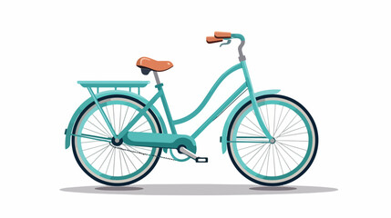 Fototapeta na wymiar Flat illustration of bike lifesyle design edita fla