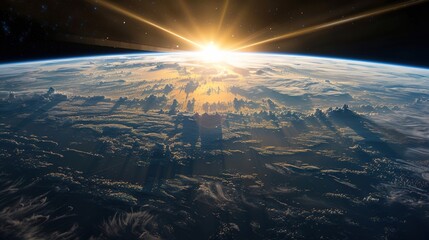 Earth background from space
 - obrazy, fototapety, plakaty