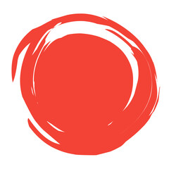 vector red brush circle