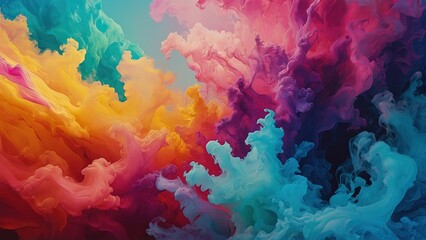 Fototapeta na wymiar Abstract Vibrant Gradient Colour Wallpaper Background