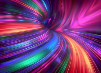 Obraz premium A colorful swirl of light and color