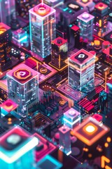 A digital library of knowledge and information, with virtual shelves stacked with ebooks, digital archives, and multimedia resources accessible to users worldwide, Generative AI