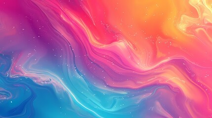 Fototapeta na wymiar A burst of vivid and lively colors forming a gradient wave in a fluid motion, creating an abstract background that is both energetic and visually captivating.