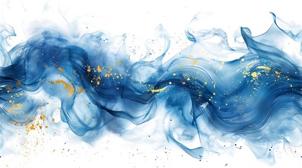 solid white background blue swirls