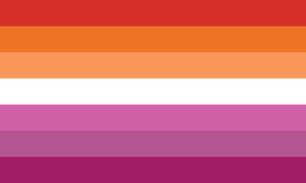 Lesbian Flag Pride Month LGBTQ Rainbow