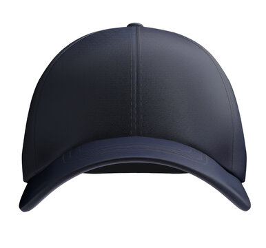 Modern black baseball cap isolated on transparent - Sharp image of a contemporary black baseball cap isolated on a transparent background, suitable for design templates