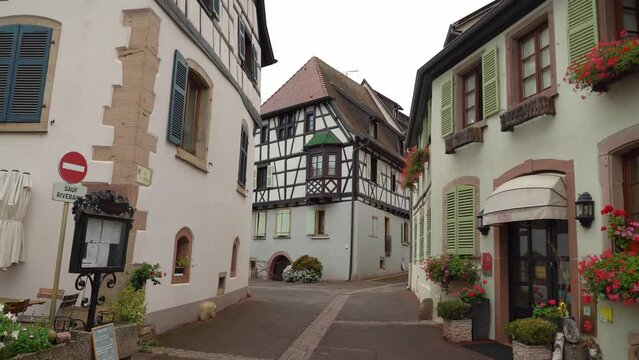 Streets can be Very Empty in Certain Parts of Eguisheim Village