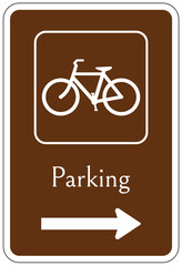 Campground parking sign