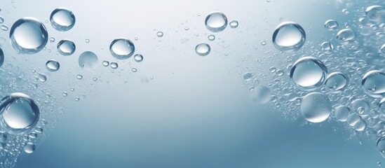 Small, transparent water droplets bead up on the smooth surface, reflecting light in a captivating display