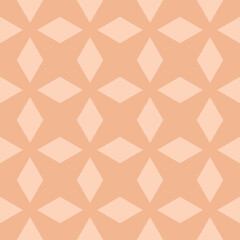 Seamless subtle pink vintage art deco diamonds geometric pattern vector - 773679486
