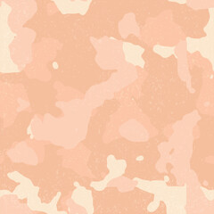 Seamless tan pink distressed grunge military fashion camo pattern vector