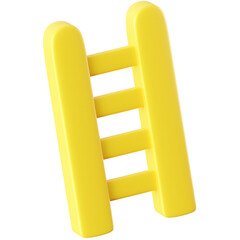 3D Icon Ladder Illustration