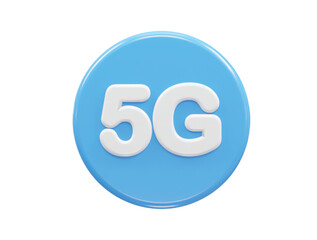 Obraz premium 5g icon rendering 3d illustration element