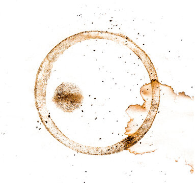 coffee splash isolated on white background