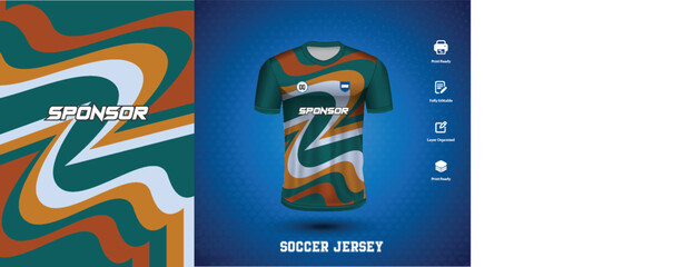 soccer jersey design for sublimation or sports tshirt design for cricket football