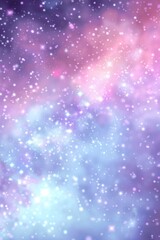 Obraz premium A purple and blue sky with stars and a galaxy