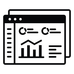 Fototapeta premium Insightful Web Analytics: Web Analytics Icon