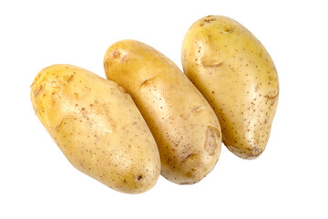 raw potatoes isolated