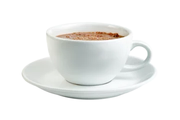 Foto op Plexiglas hot chocolate with coffee cup  isolated © sirawut