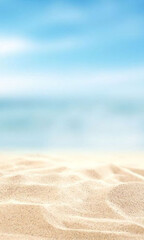 Fototapeta na wymiar sand background with blue sky and sea